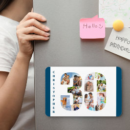 Imán Collage de fotos en número 30 - 30 cumpleaños