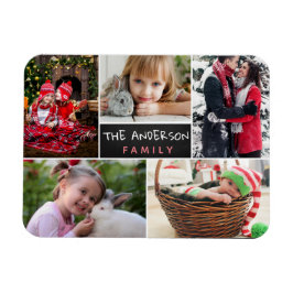 Imán Collage de fotos familiar personalizado