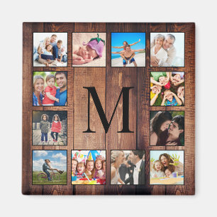 Imán Collage de fotos familiar personalizado recuperó m