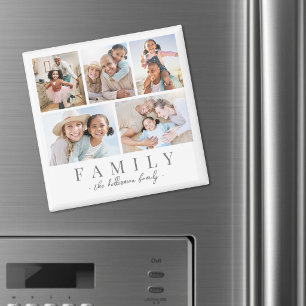 Imán Collage de Fotos Familiares Personalizadas