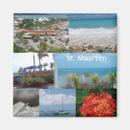 Imán Collage de fotos Sint Maarten-Saint Maarten
