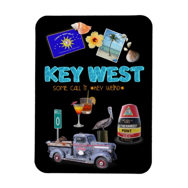 Imán Collage de Key West (Vertical)
