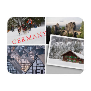 Imán Collage de la foto del recuerdo de Alemania