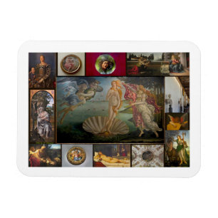 Imán Collage de la Galería Uffizi
