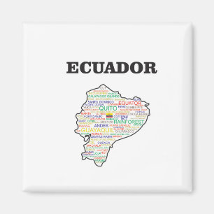IMÁN COLLAGE DE LA PALABRA DE ECUADOR