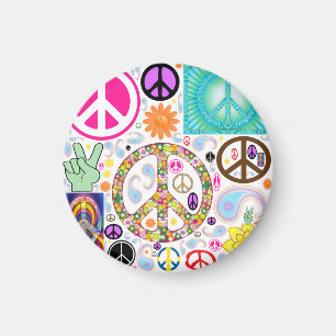 Imán Collage de la paz
