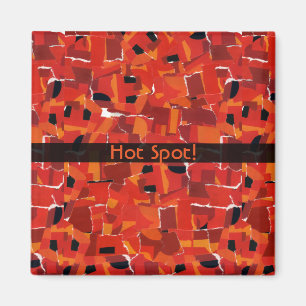 Imán Collage de Mosaico Falso Caliente