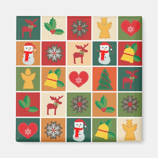 Imán Collage de navidades (Frente)