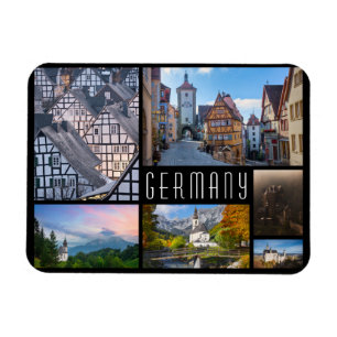 Imán Collage de paisajes de Alemania foto de viaje
