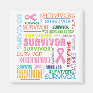 Imán Collage de sobrevivientes de cáncer de mama.png