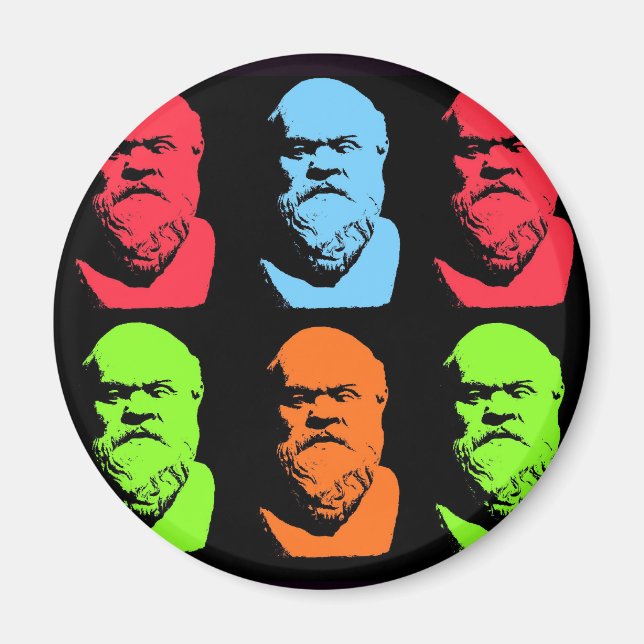 Imán Collage de Socrates (Frente)