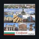 Imán Collage de zBG009 SOFIA Bulgaria, Fridge<br><div class="desc">Aquí encontrarás el recuerdo de tus vacaciones. (zBG009 SOFIA Bulgaria colage Fridge magnet). Amplíe a amigos y familiares con los recuerdos únicos de su gran viaje. Pruébenos. #LeoPepeDesign - bulgaria en europa,  diseño de leopintas,  viajes de turismo fotográfico,  regalo,  imán de nevera con artilugios,  mosaico de collage potpourri.</div>