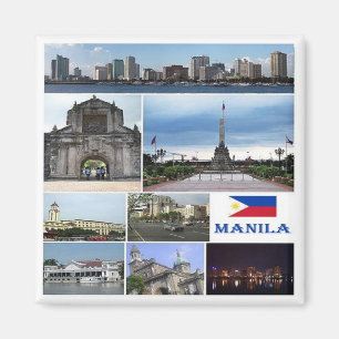 Imán Collage de zPH003 MANILA, Filipinas, Asia, Fridge