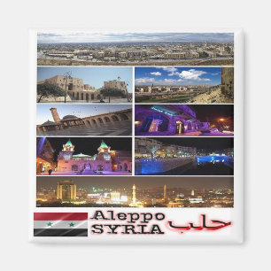 Imán Collage de zSY003 de ALEPPO, Siria, Asia, Fridge