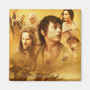 Imán Collage del carácter