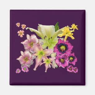 Imán Collage del Daylily
