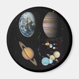 Imán Collage del sistema solar planetario