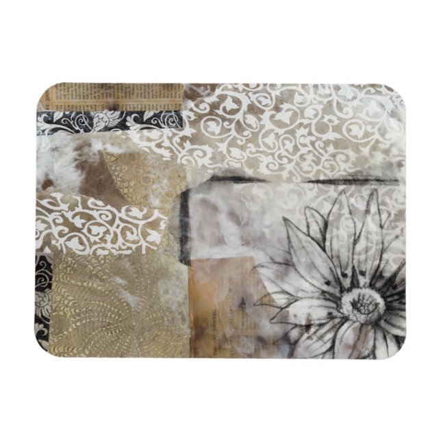 Imán Collage Fleur II (Horizontal)