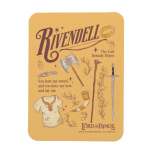 Imán Collage Gráfico de Acuarela RIVENDELL™