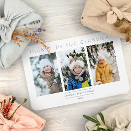 Imán Collage minimalista de 3 fotos de Keepsake para la