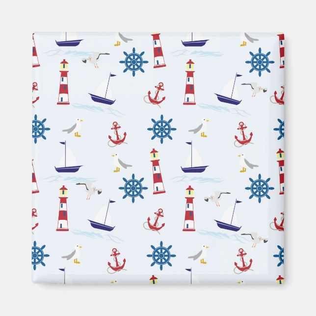 Imán Collage náutico (Frente)