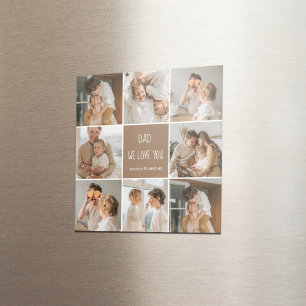 Imán Collage Photo Dad We Love Happy Fathers Day
