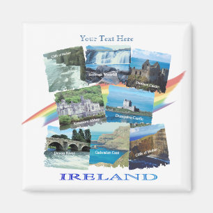 Imán COLLAGE PINTORESCO de IRLANDA - ocho diseños