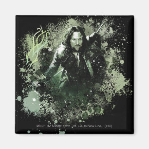 Imán Collage verdoso del vector de Aragorn