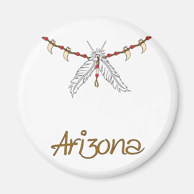 Imán Collar de plumas (Frente)