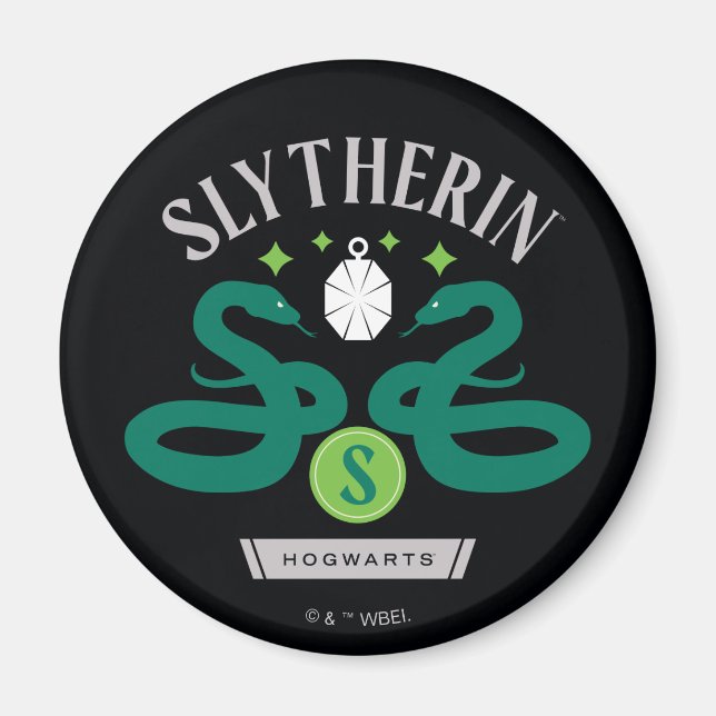 Imán Collar doble de la casa SLYTHERIN™ con gráfico de  (Frente)