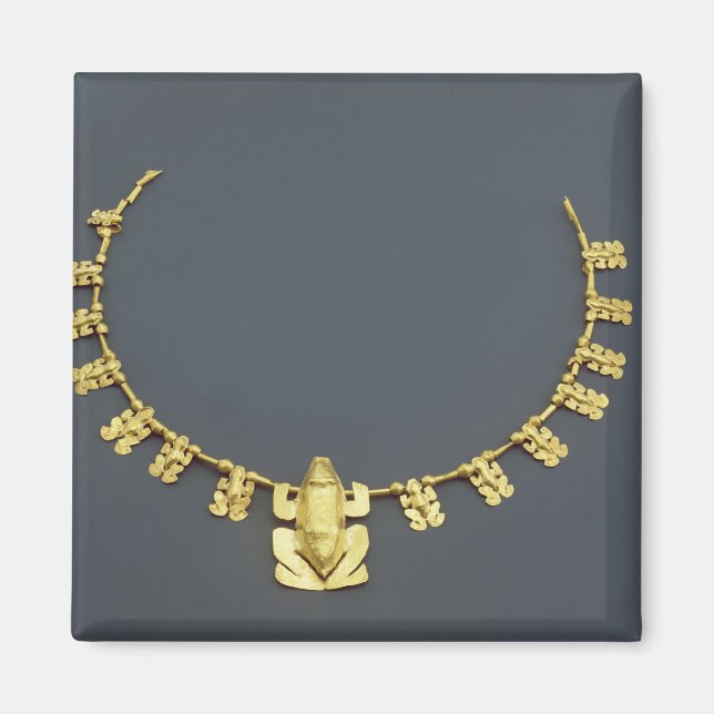 Imán Collar quimbaya con ranas, de Colombia (Frente)