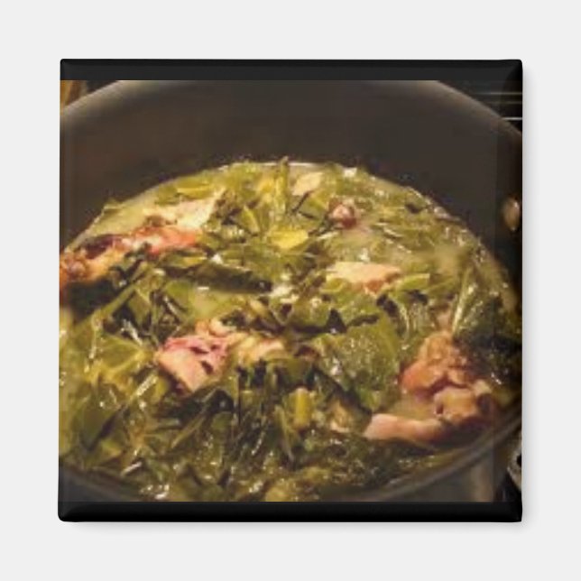 Imán Collard Greens casero (Frente)