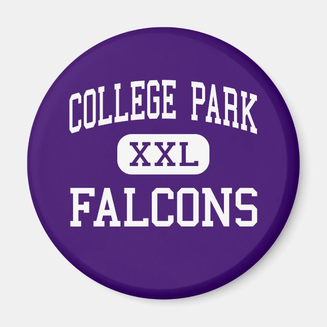 Imán College Park - Falcons - High - Agradable Hill (Frente)