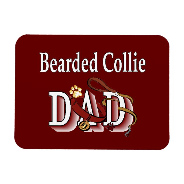 Imán Collie Dad (Horizontal)
