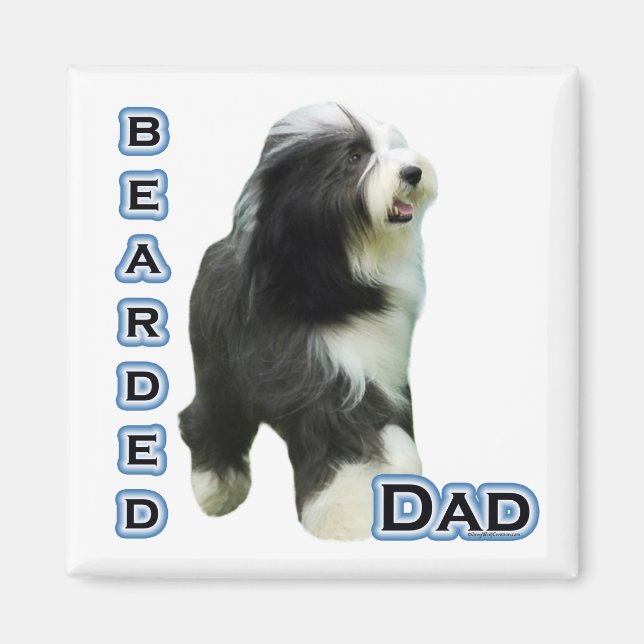 Imán Collie Dad 4 - Magnet (Frente)