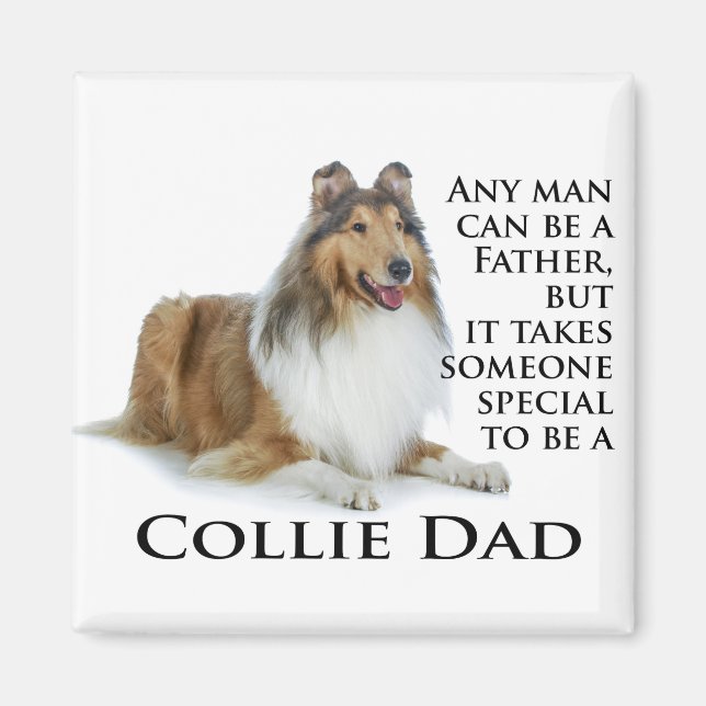 Imán Collie Dad Magnet (Frente)