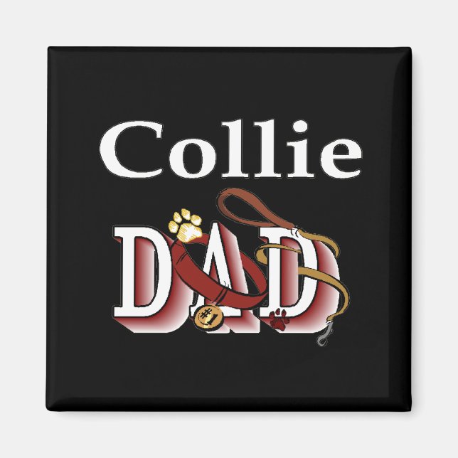 Imán collie dad Magnet (Frente)