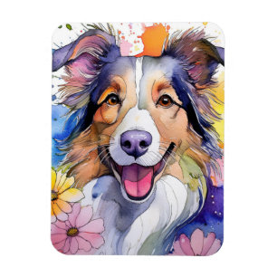 Imán Collie Dog Photo Magnet
