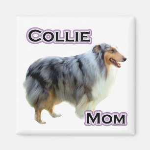 Imán Collie Mom 4 - Magnet