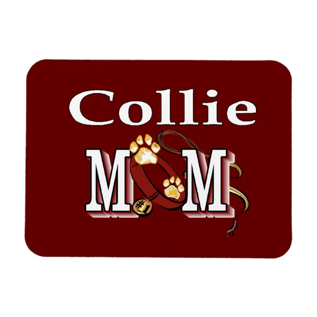 Imán Collie Mom Gifts (Horizontal)