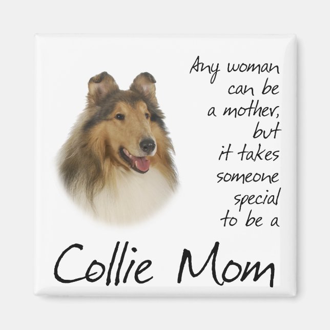 Imán Collie Mom Magnet (Frente)