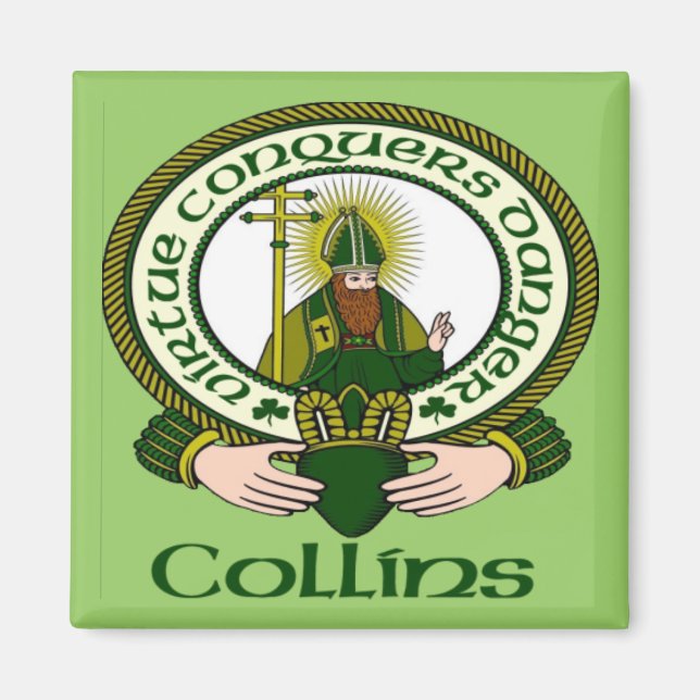 Imán Collins Clan Motto Magnet (Frente)