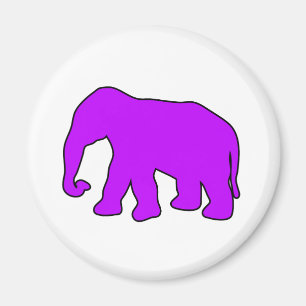 Imán Colmillos de marfil Dumbo de la silueta del