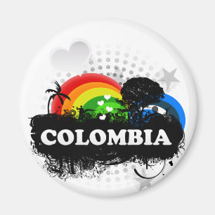 Imán Colombia con sabor a fruta linda
