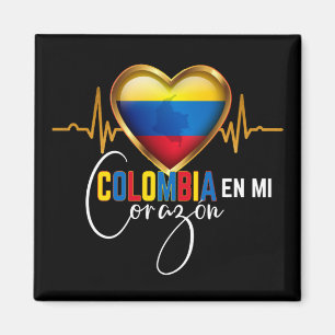 Imán Colombia en mi Corazón Orgullo Colombiano