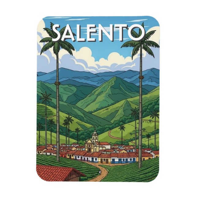 Imán Colombia Salento (Vertical)