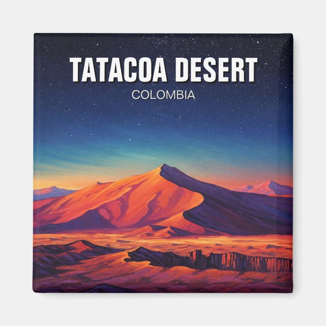 Imán Colombia Viajes nocturnos del desierto de Tatacoa (Frente)