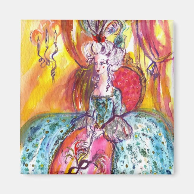 IMÁN COLOMBINA/MÁSCARAS VENECIANAS DE LA MASCARADA (Frente)