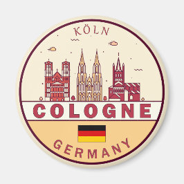 Imán Colonia Alemania City Skyline Emblem