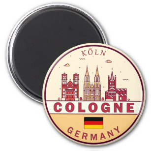 Imán Colonia Alemania City Skyline Emblem